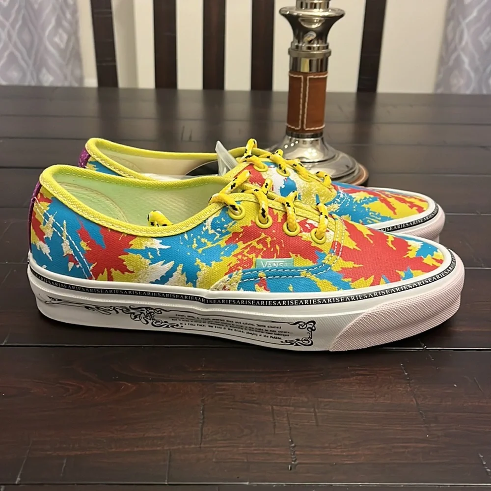 Vans Og Authentic Lx Aries Weed Muted Shoes Sneakers new Mens 5.5 = Women’s 7